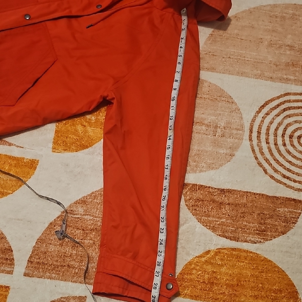 GAP Women's Bright Red Utility Jacket Sz  XL Cropped Anorak - Picture 13 of 15